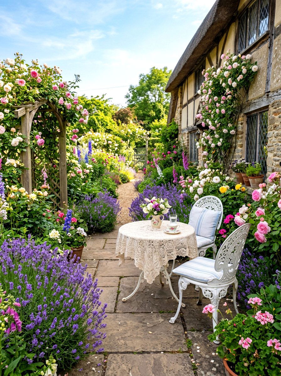 Cottage Garden Patio - 30 patio dining ideas