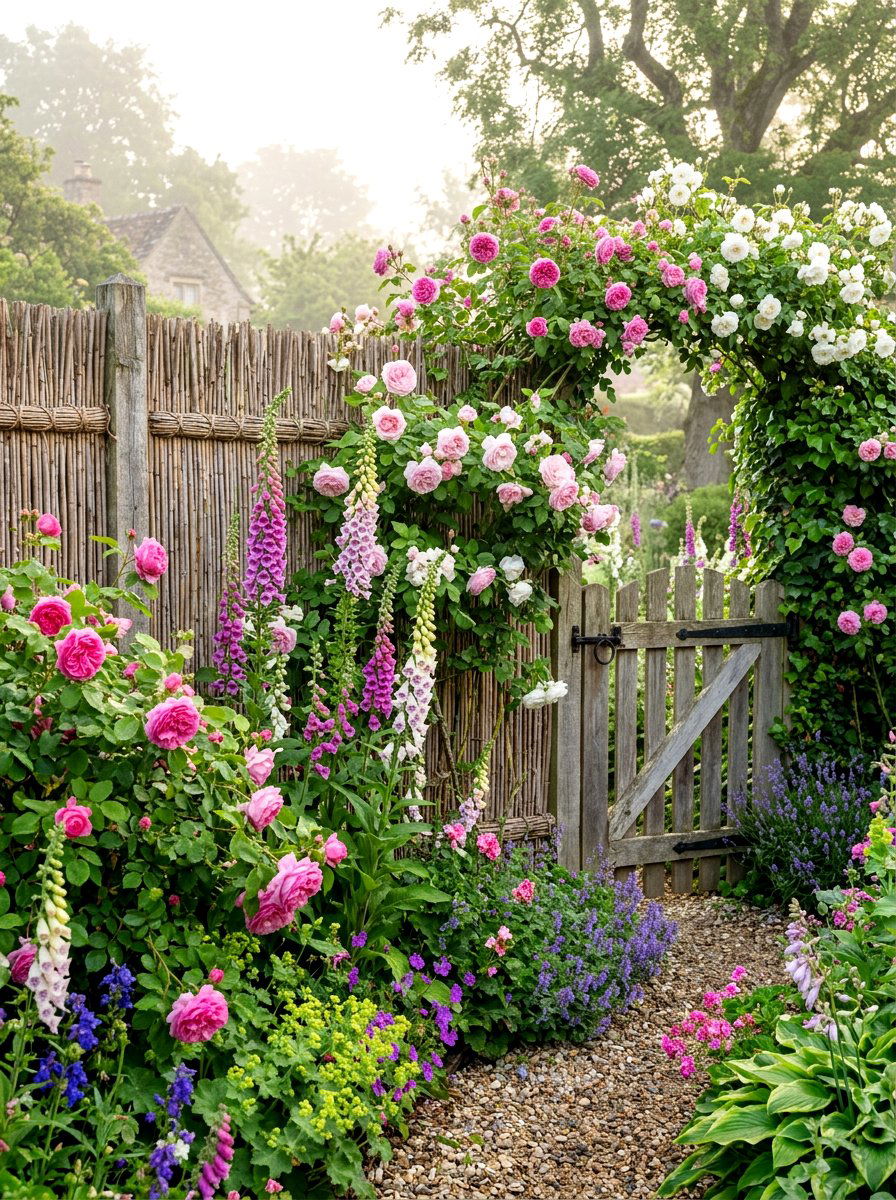 Cottage Garden Reed Fence - 30 reed fence ideas