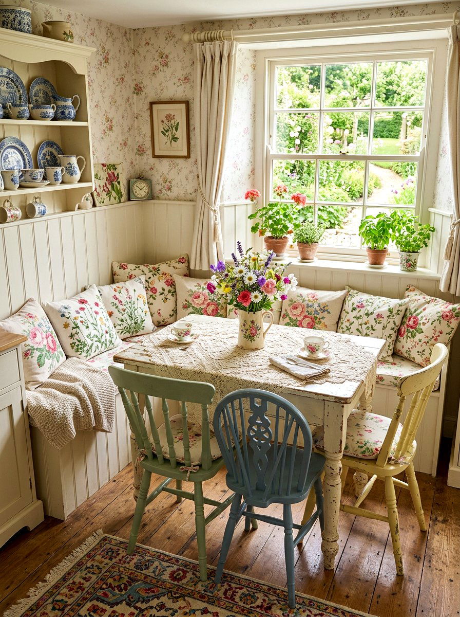 Cottage Kitchen Nook - 30 breakfast room ideas
