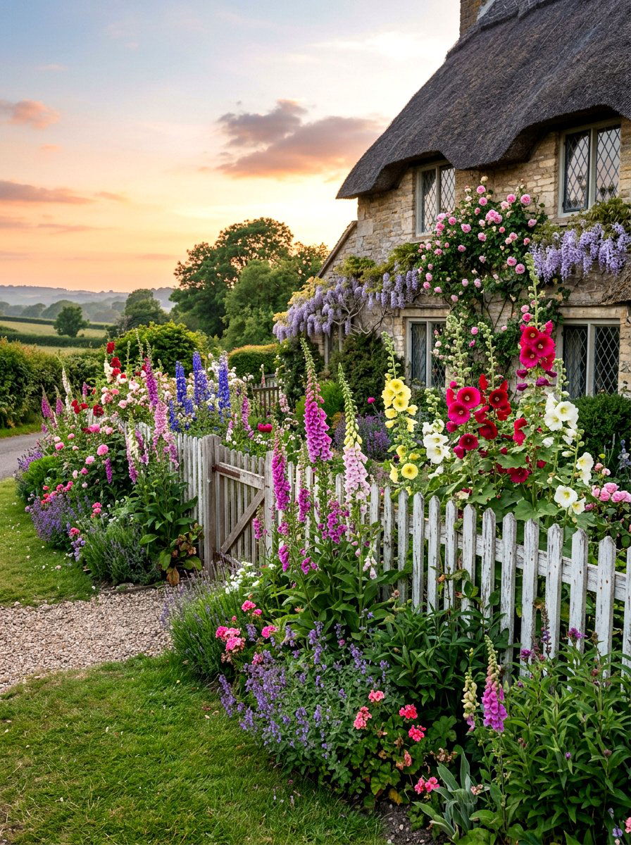 Cottage Style Border - 30 small flower bed ideas