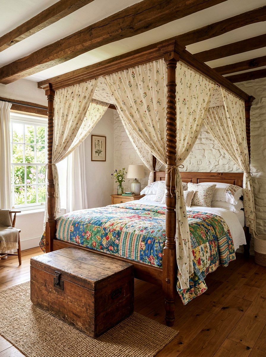 Cottage Style Canopy Bed - 30 statement canopy bed bedroom ideas