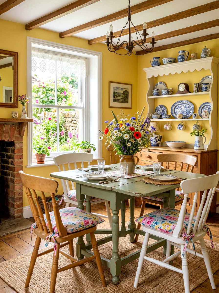 Cottage Style Dining Room - 30 farmhouse dining room ideas