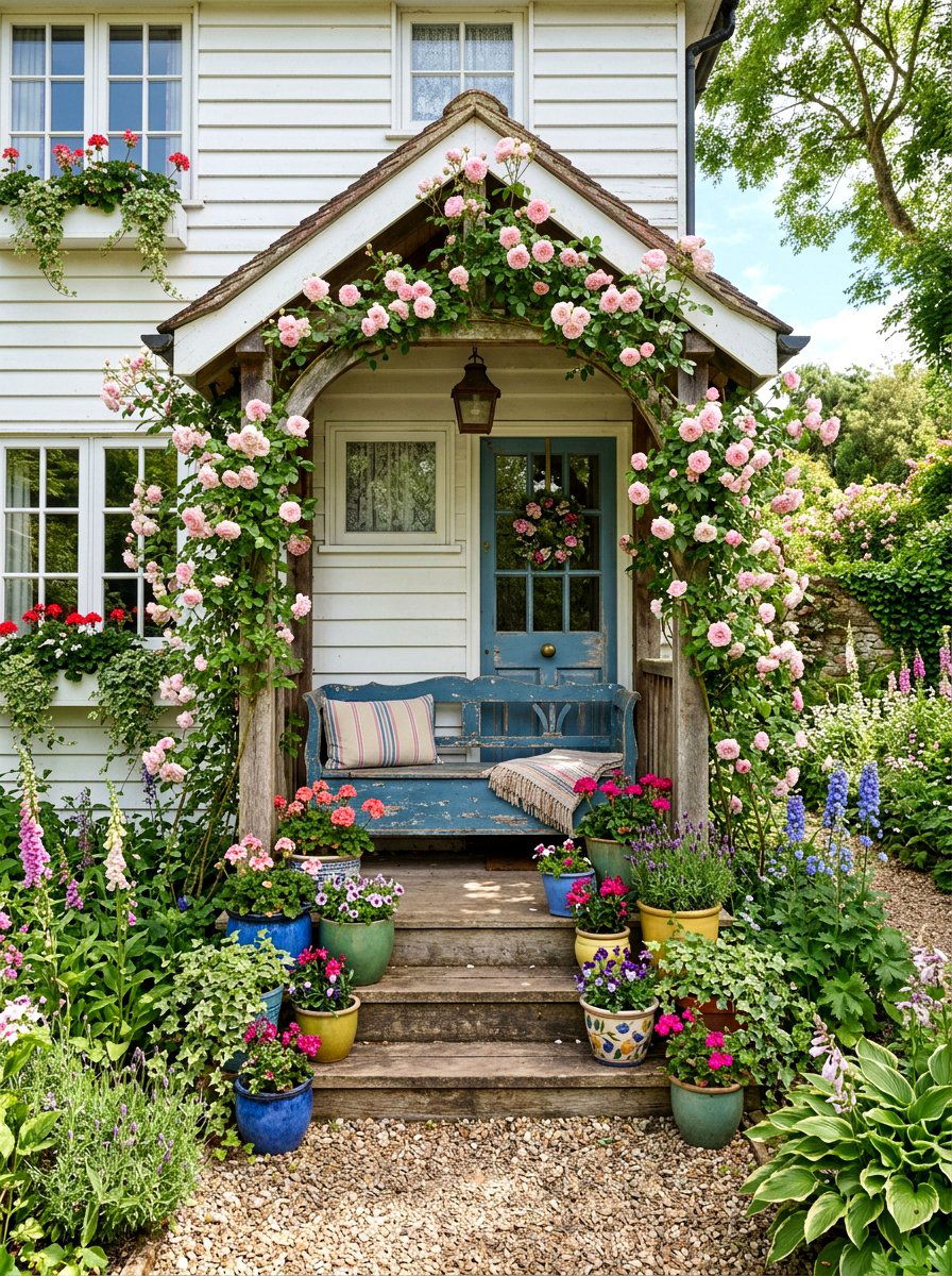 Cottage Style Entry - 30 viral front porch ideas