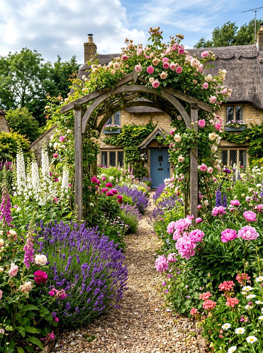 Cottage Style Front Yard - 30 front entry landscaping ideas