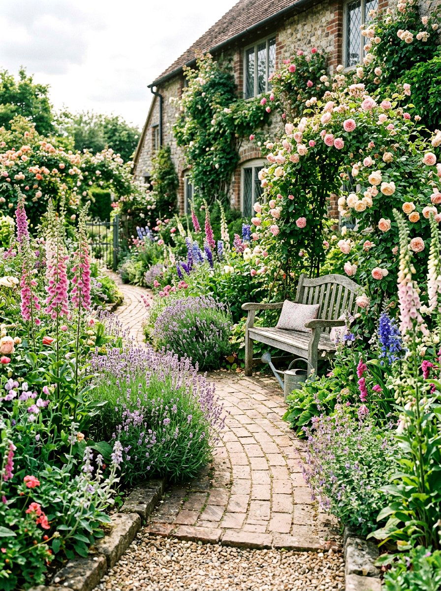 Cottage Style Garden - 30 landscaping ideas