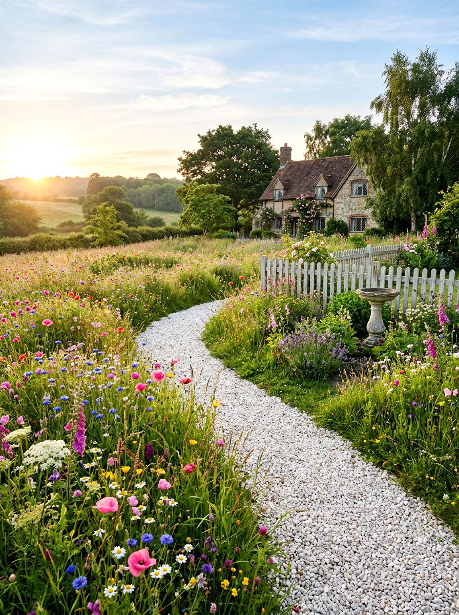 Cottage Style Gravel - 30 front walkway ideas