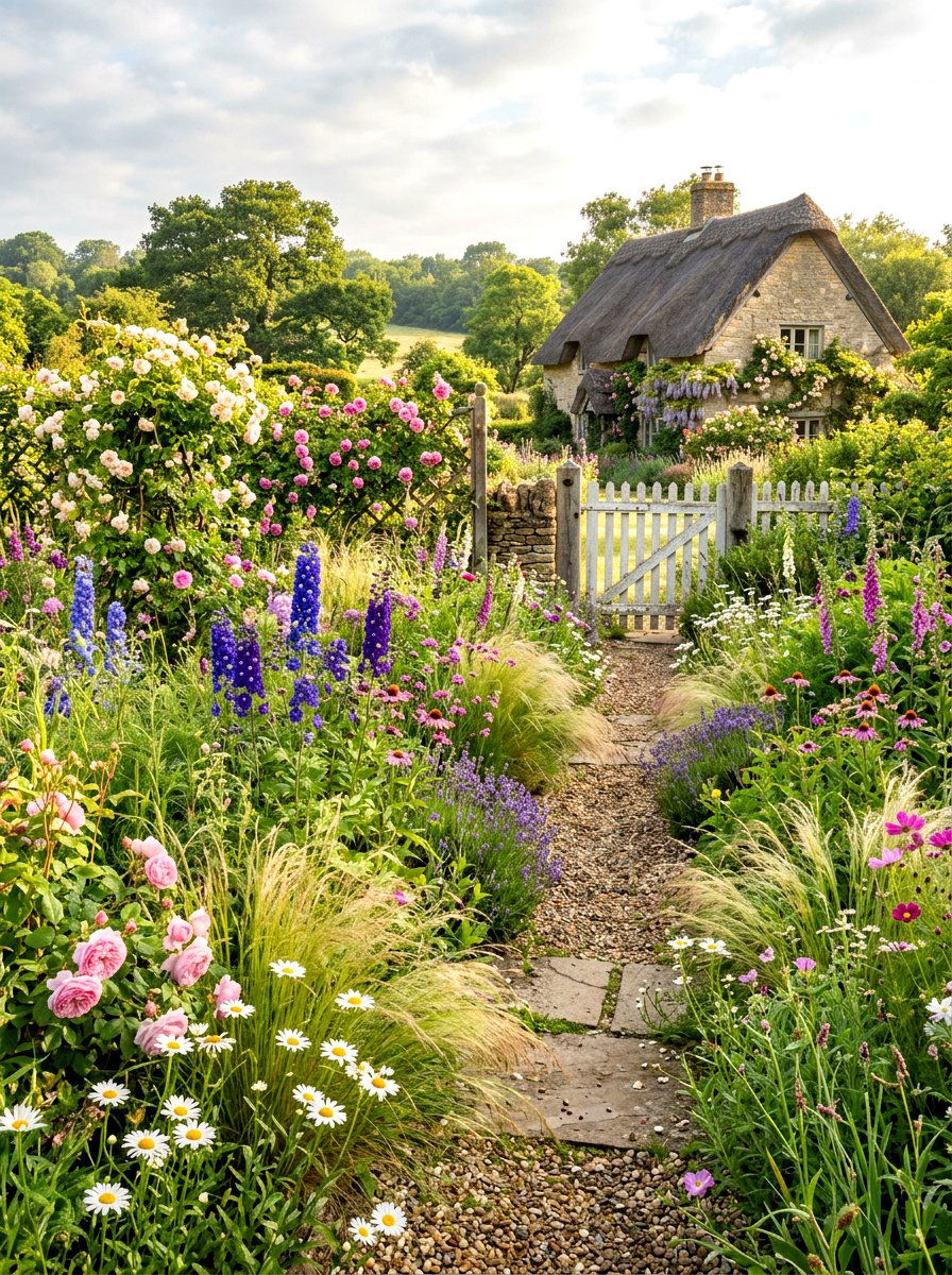 Cottage Style Prairie - 30 meadow style backyard ideas