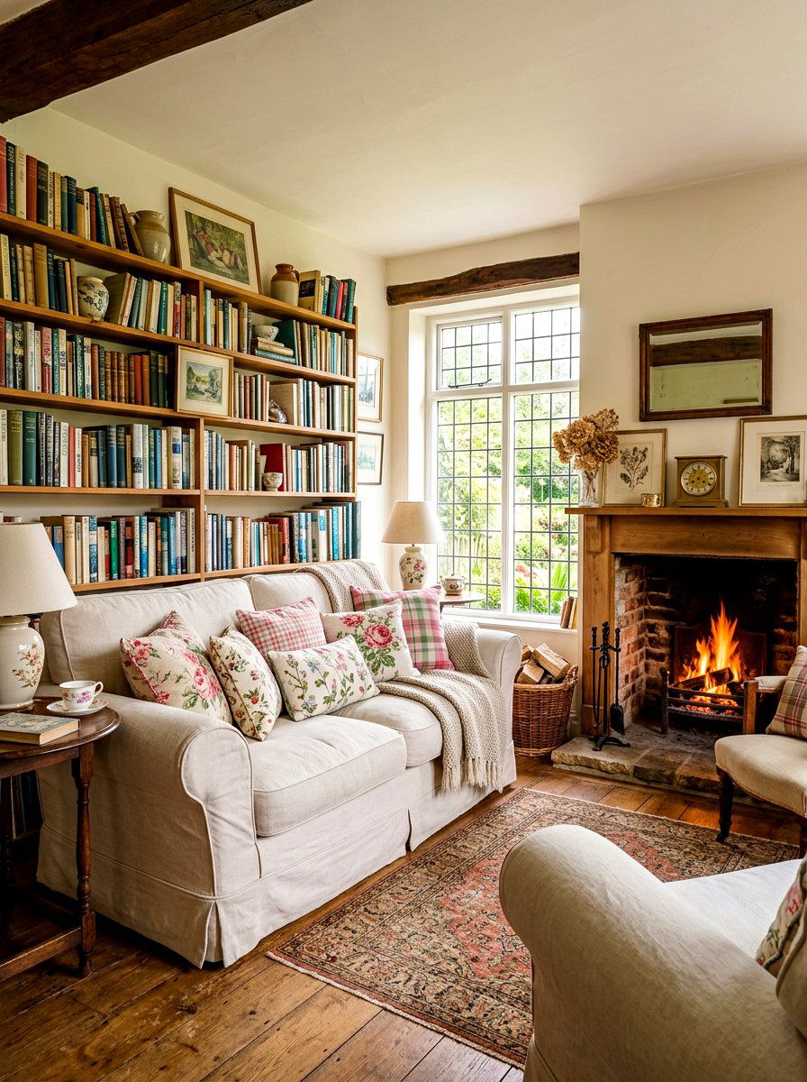 Cottage Style Slipcovered Sofa - 30 slipcovered sofa ideas