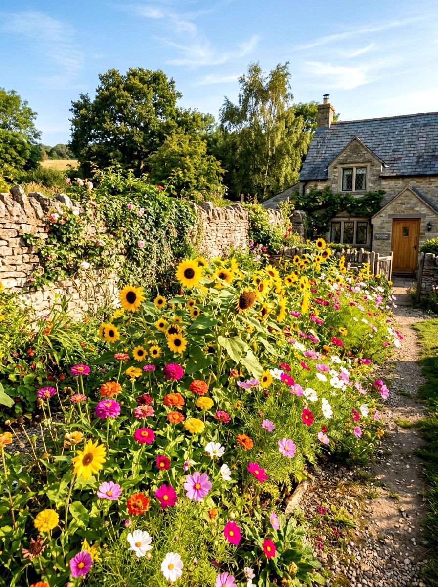 Cottage Sunflower Patch - 30 sunflower patch ideas