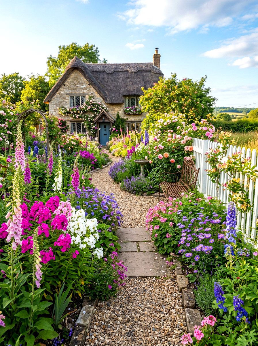 Cottage garden - 30 native plant landscaping ideas