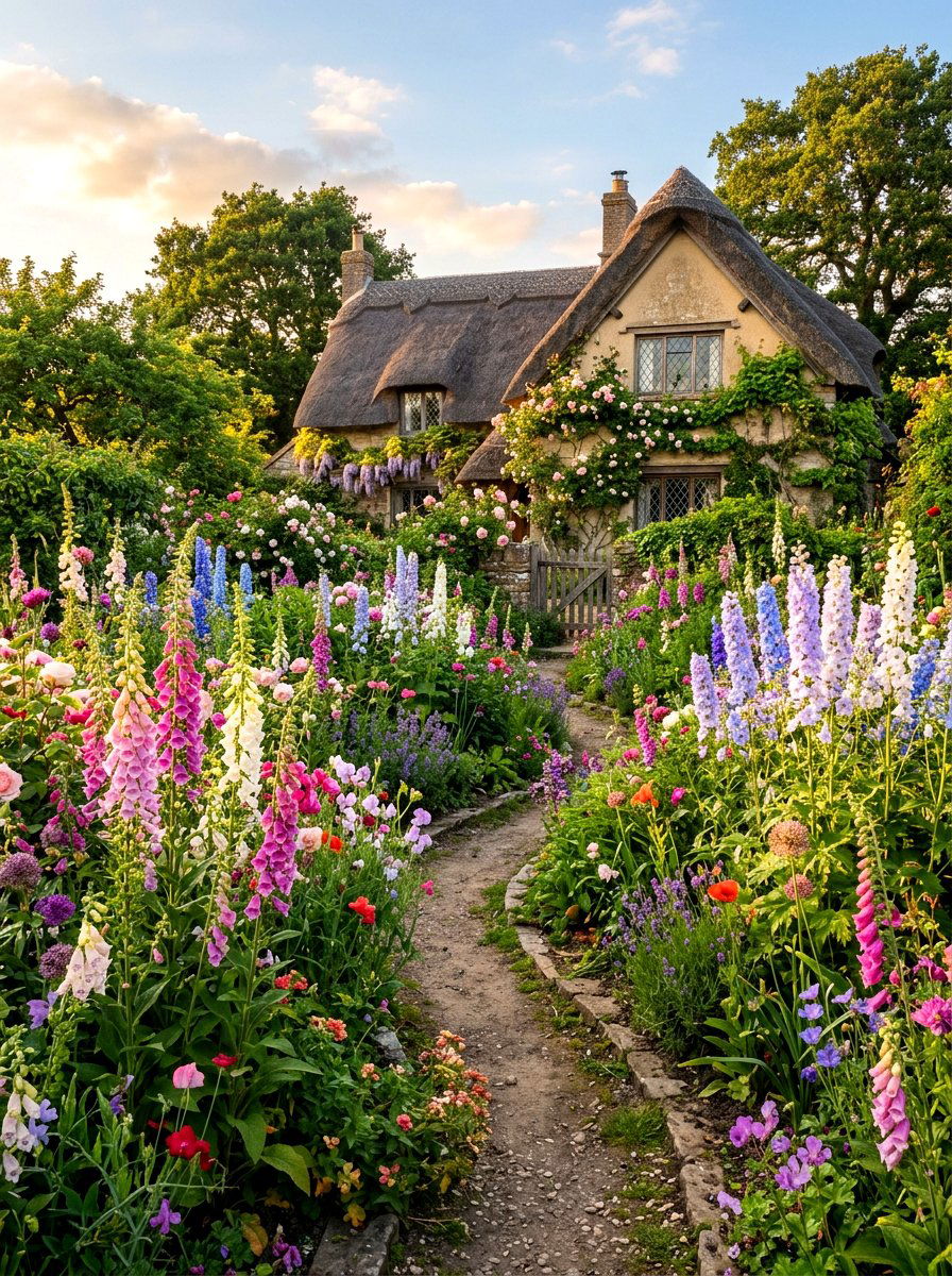 Cottage style cutting garden - 30 cut flower garden ideas