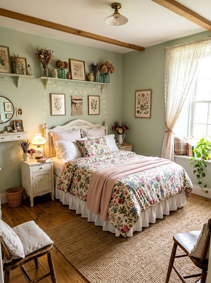 Cottagecore Bedroom - 30 collected bedroom decor ideas