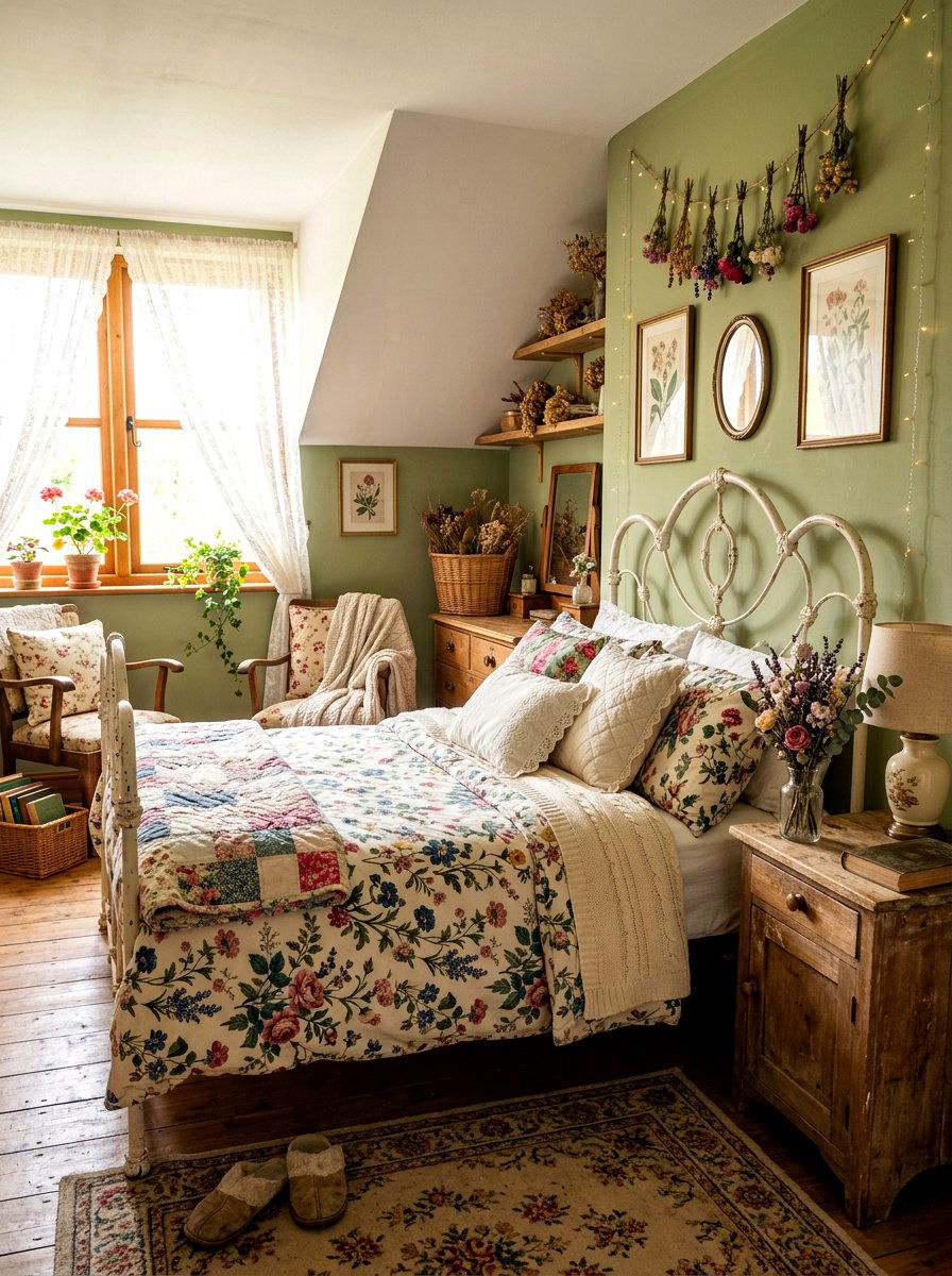 Cottagecore Bedroom - 30 teen room Pinterest ideas