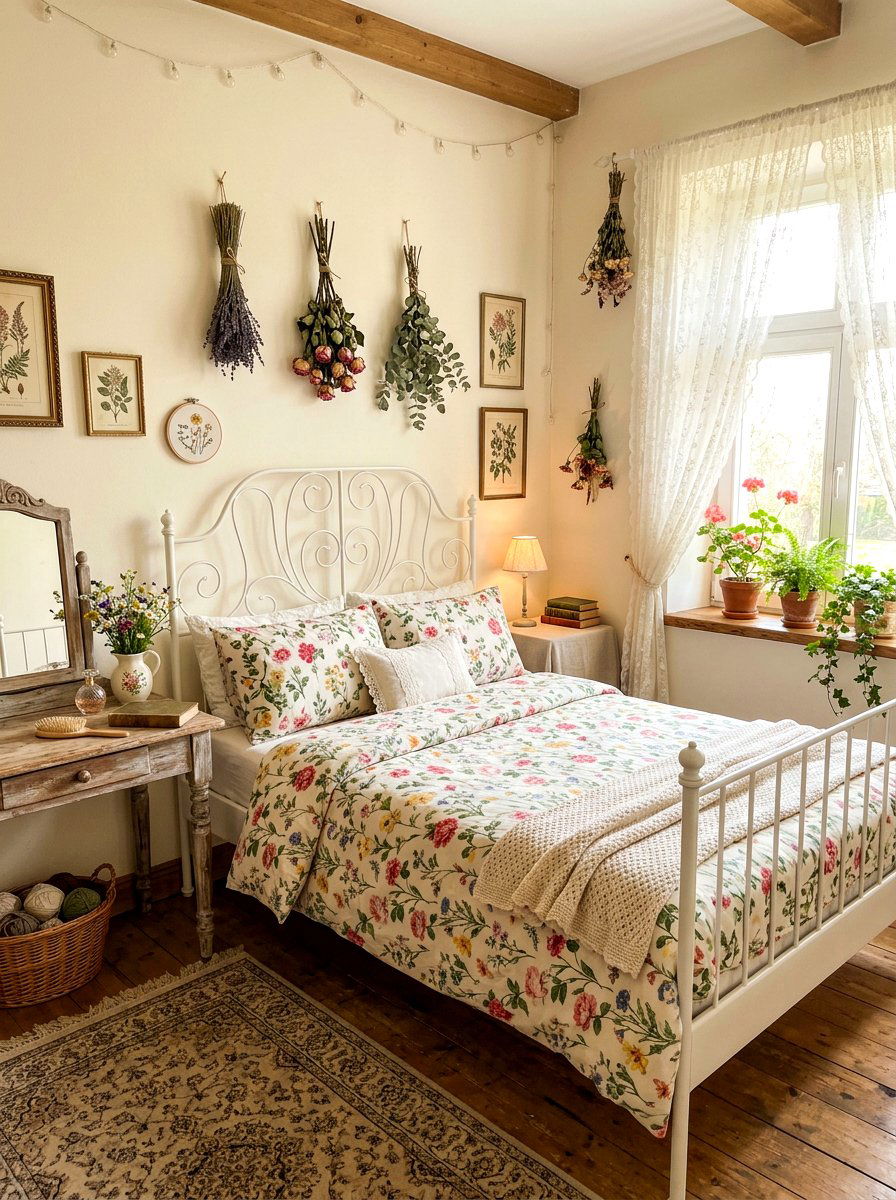 Cottagecore Bedroom - 30 aesthetic bedroom ideas