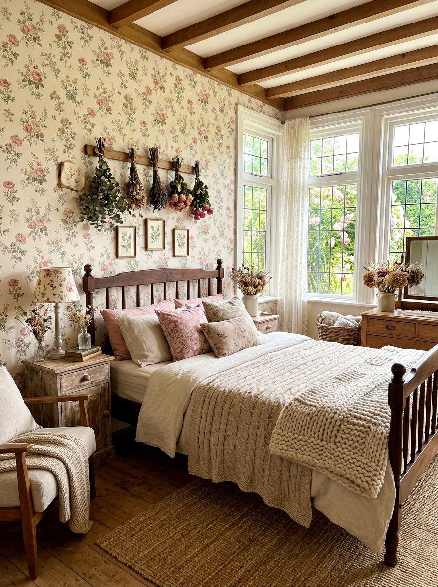 Cottagecore Beige Bedroom - 30 blush and beige bedroom ideas