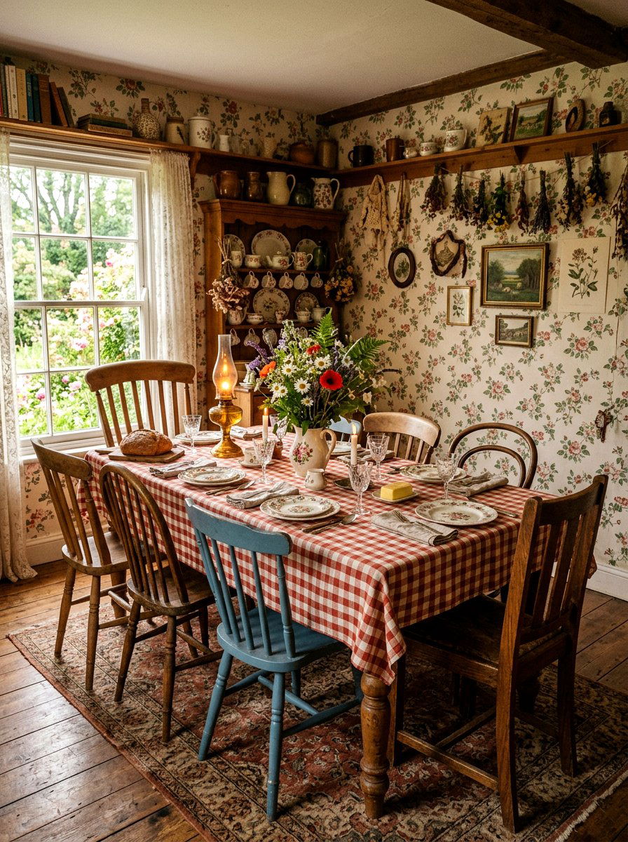 Cottagecore Dining Room - 30 dining room makeover ideas