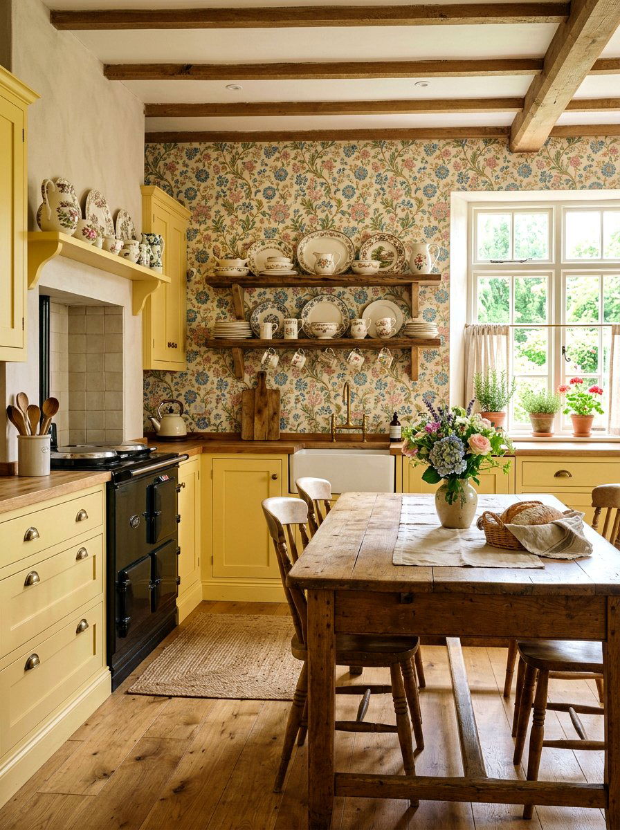 Cottagecore European Farmhouse Kitchen - 30 European farmhouse kitchen ideas