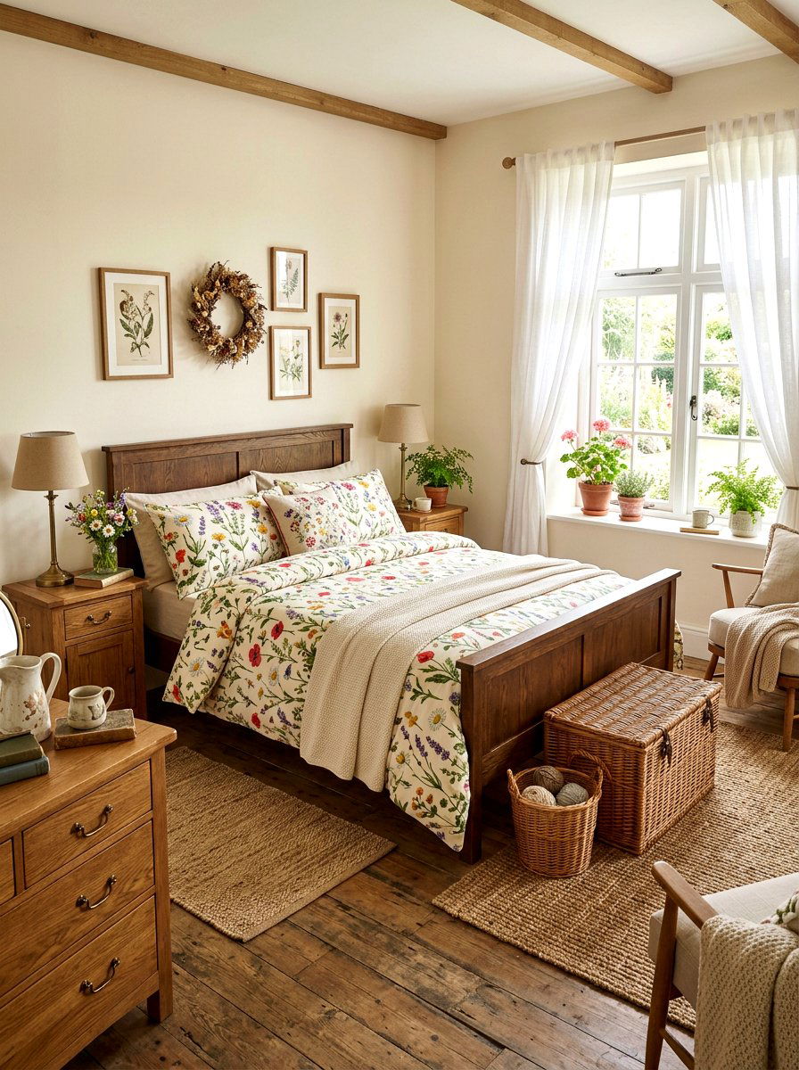 Cottagecore Floral Bedding - 30 floral bedding aesthetic ideas