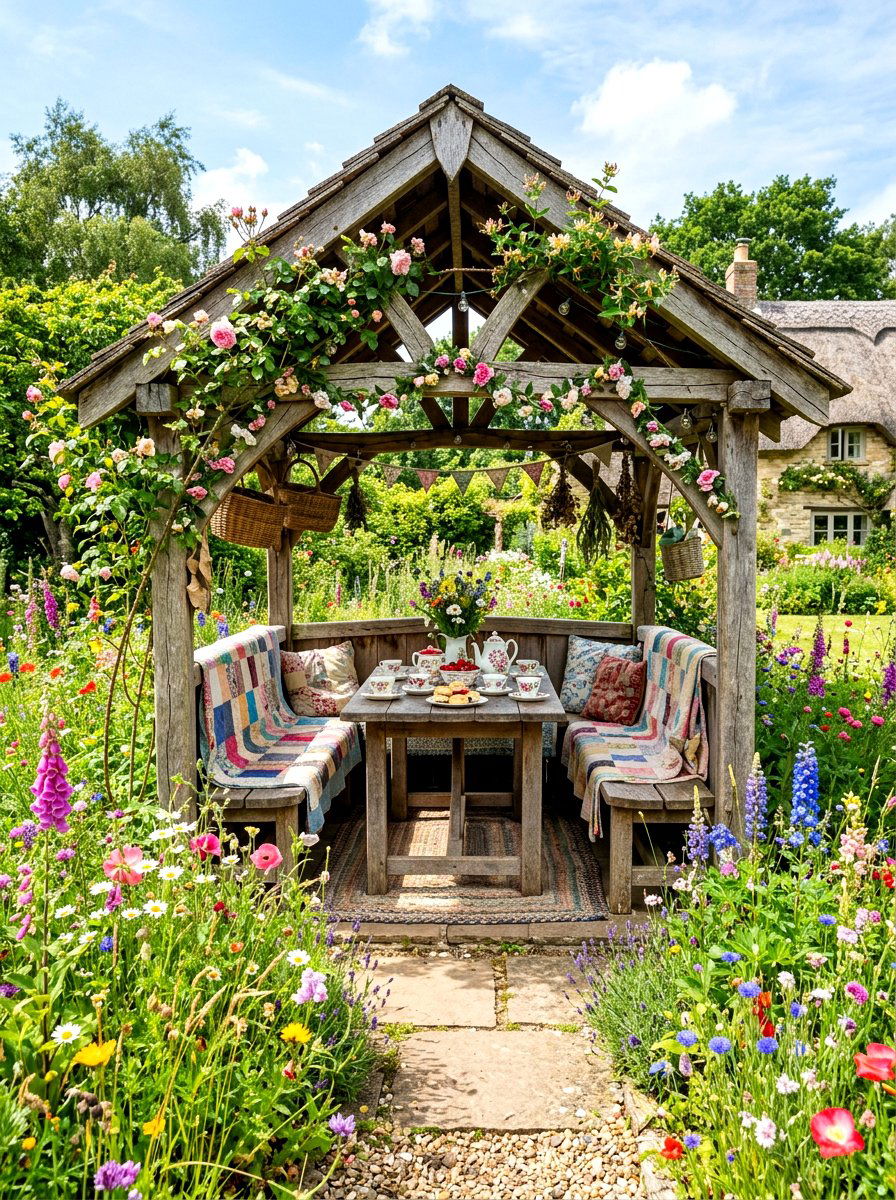 Cottagecore Garden Tea Gazebo - 30 garden tea gazebo ideas