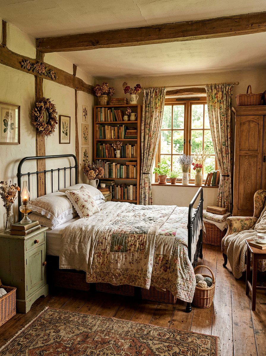 Cottagecore Girl Bedroom - 30 dreamy girly bedroom ideas