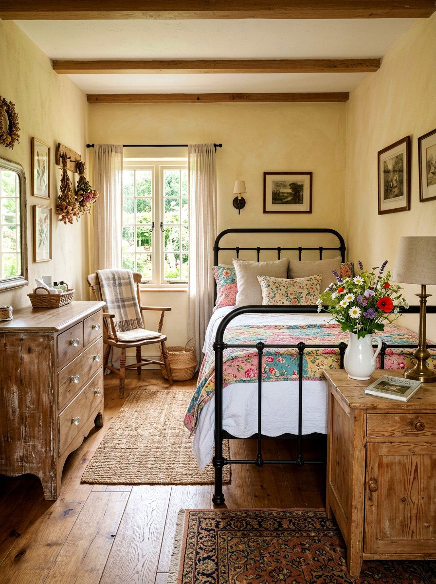 Cottagecore Guest Room - 30 flower room ideas