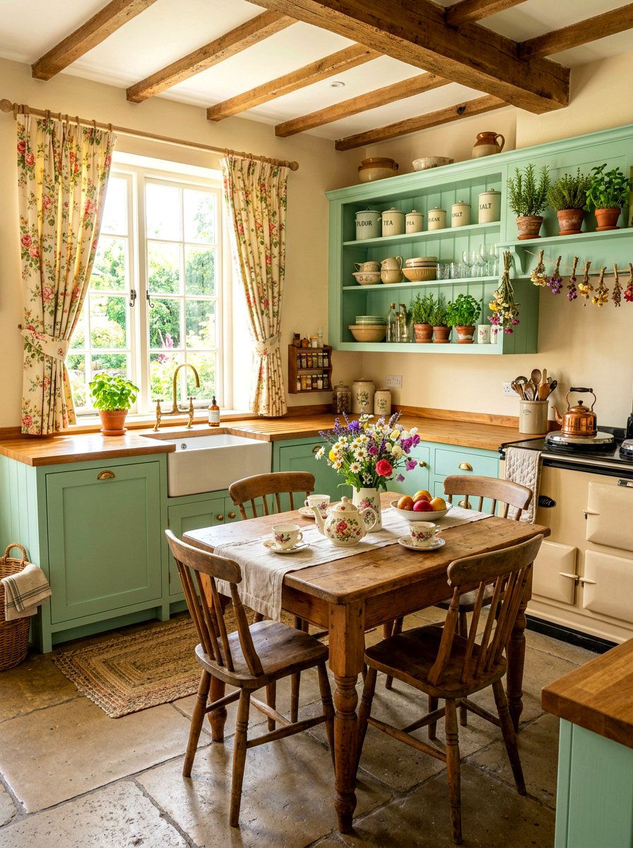 Cottagecore Kitchen - 30 collected kitchen aesthetic ideas