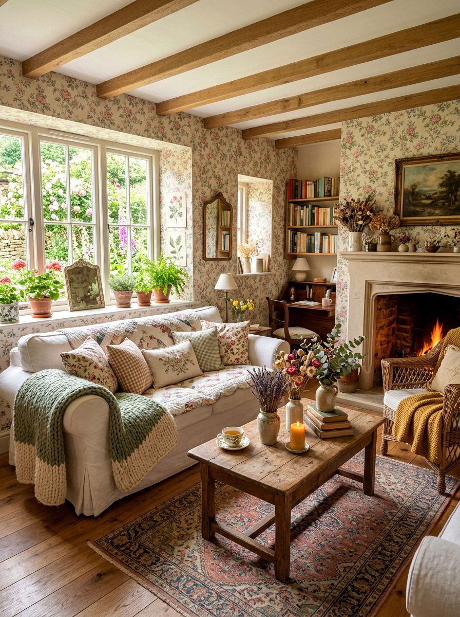 Cottagecore Living Room - 30 cozy living room ideas