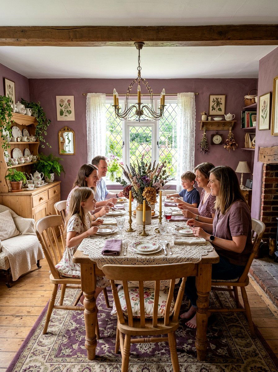 Cottagecore Plum Dining Room - 30 plum dining room ideas