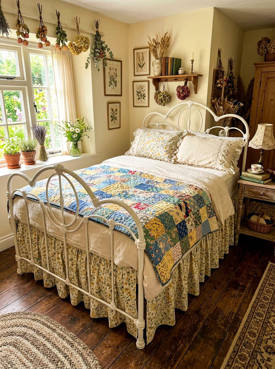Cottagecore Skirted Bed - 30 skirted bed ideas