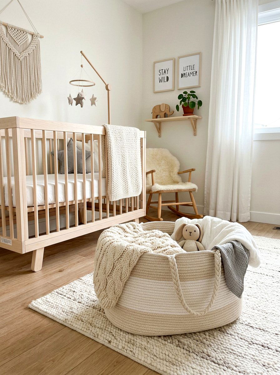 Cotton Rope Nursery Basket - 30 nursery storage basket ideas