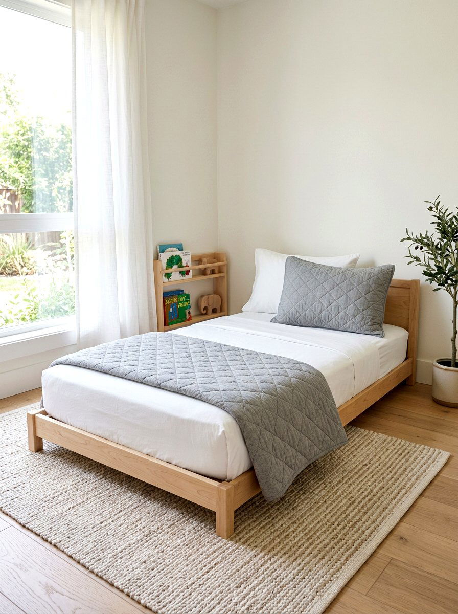 Cotton Toddler Bedding - 30 montessori bedroom ideas
