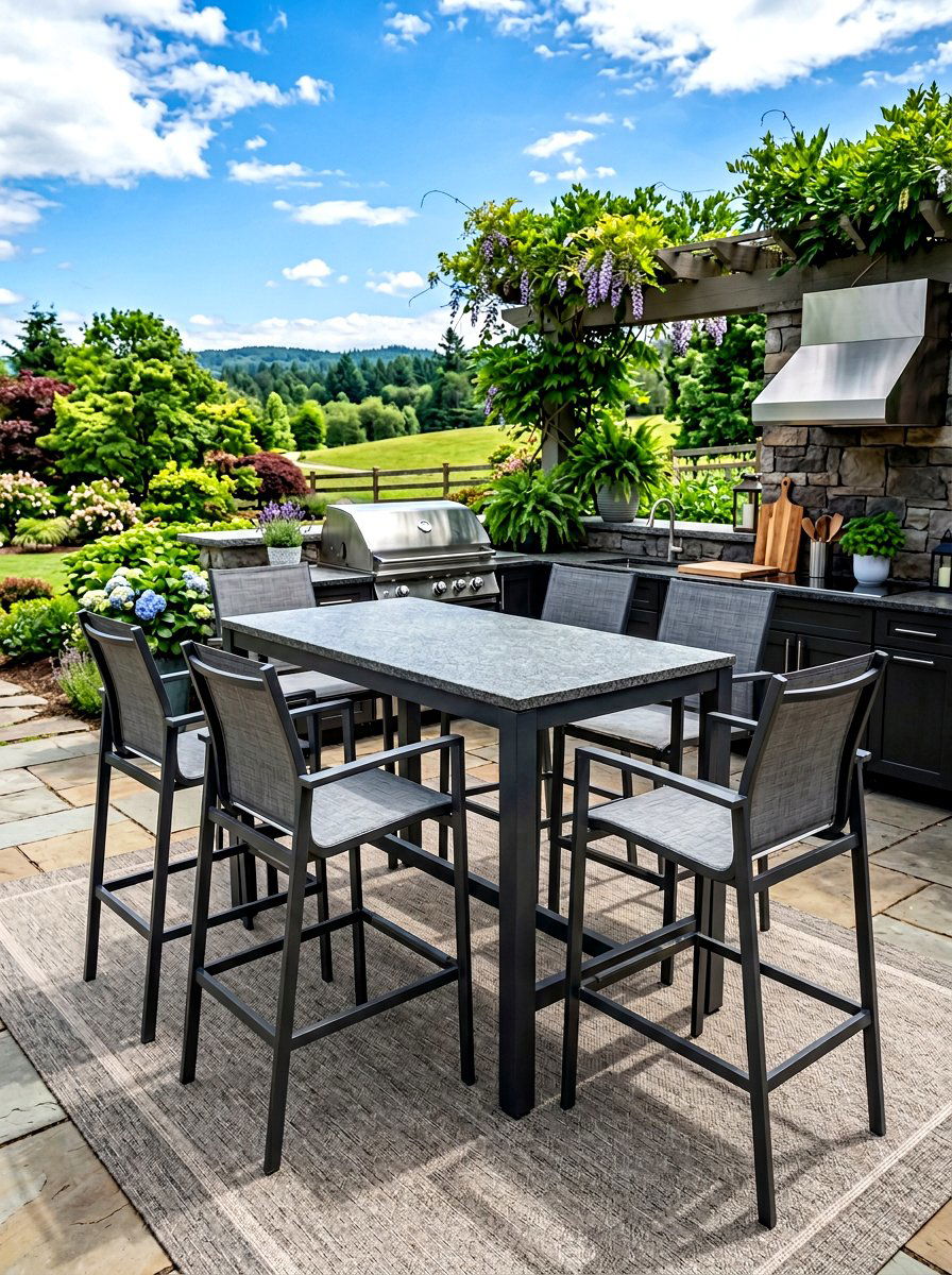 Counter Height Outdoor Chair - 30 deck seating ideas