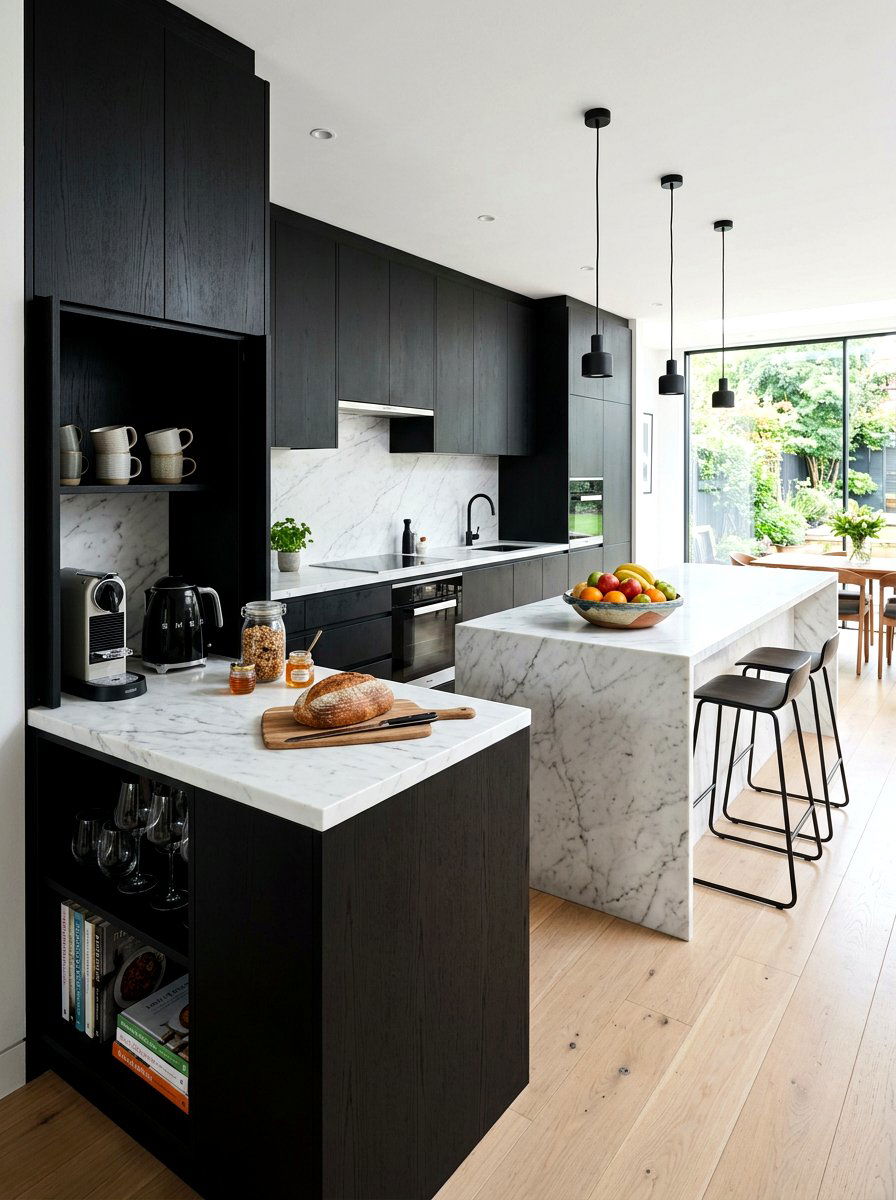 Countertop Breakfast Station - 30 appliance garage ideas
