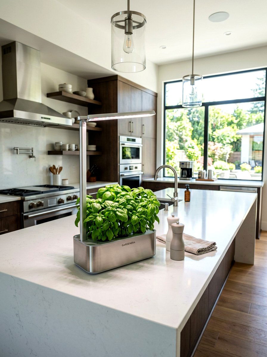 Countertop Garden With Grow Light - 30 indoor herb garden ideas