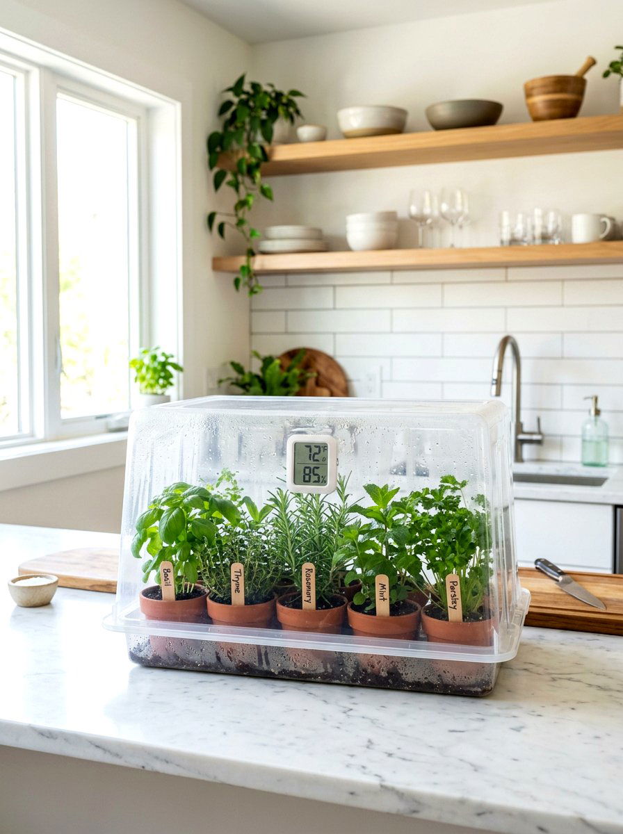 Countertop Greenhouse - 30 budget greenhouse ideas