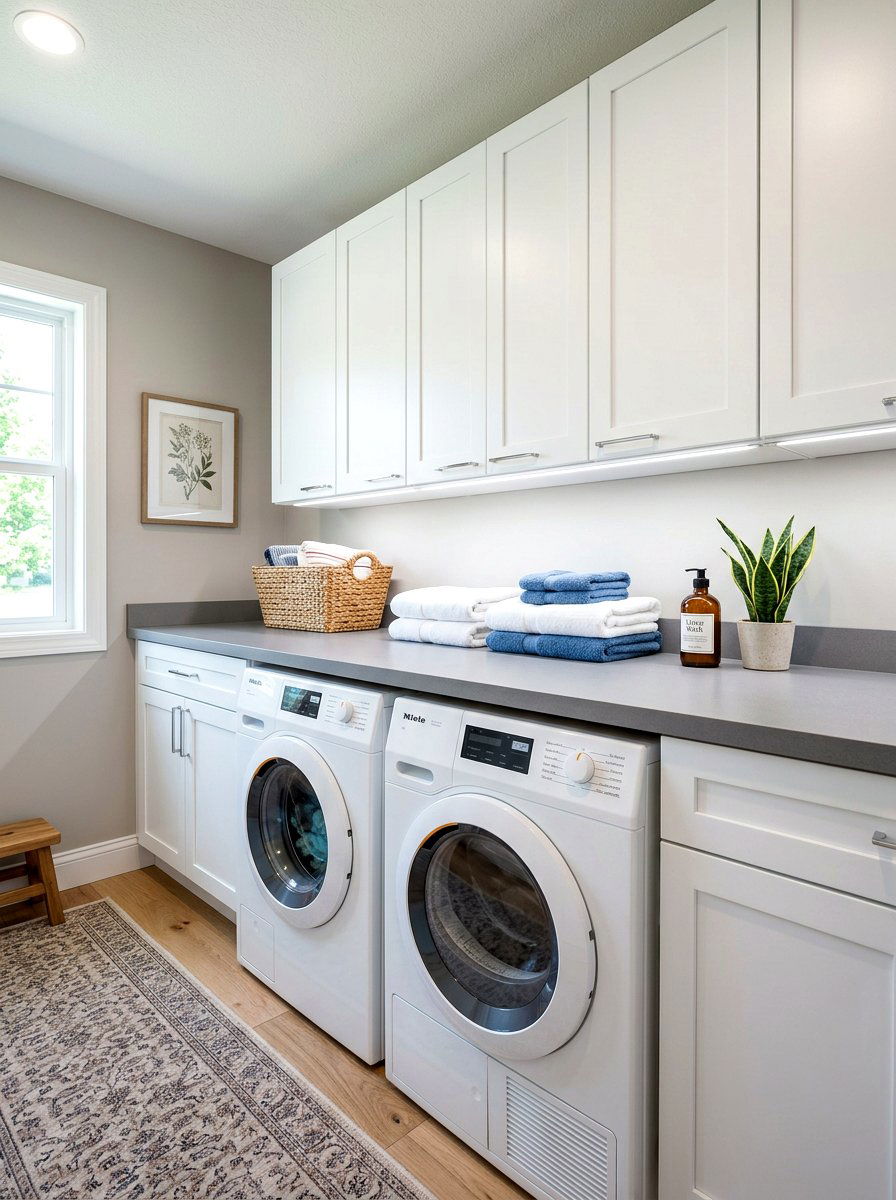 Countertop Over Front Loaders - 30 small utility room ideas
