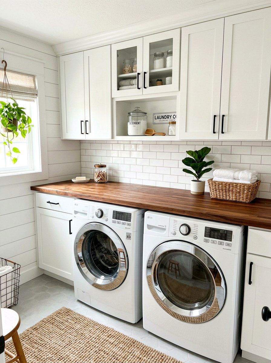 Countertop Over Washer - 30 laundry room storage ideas