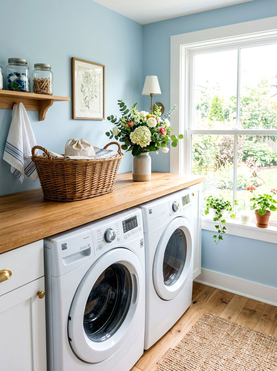 Countertop Over Washer - 30 laundry nook ideas