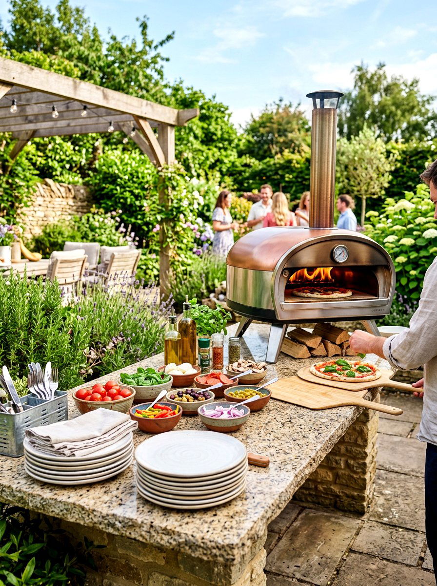 Countertop Pizza Oven Setup - 30 outdoor pizza oven ideas