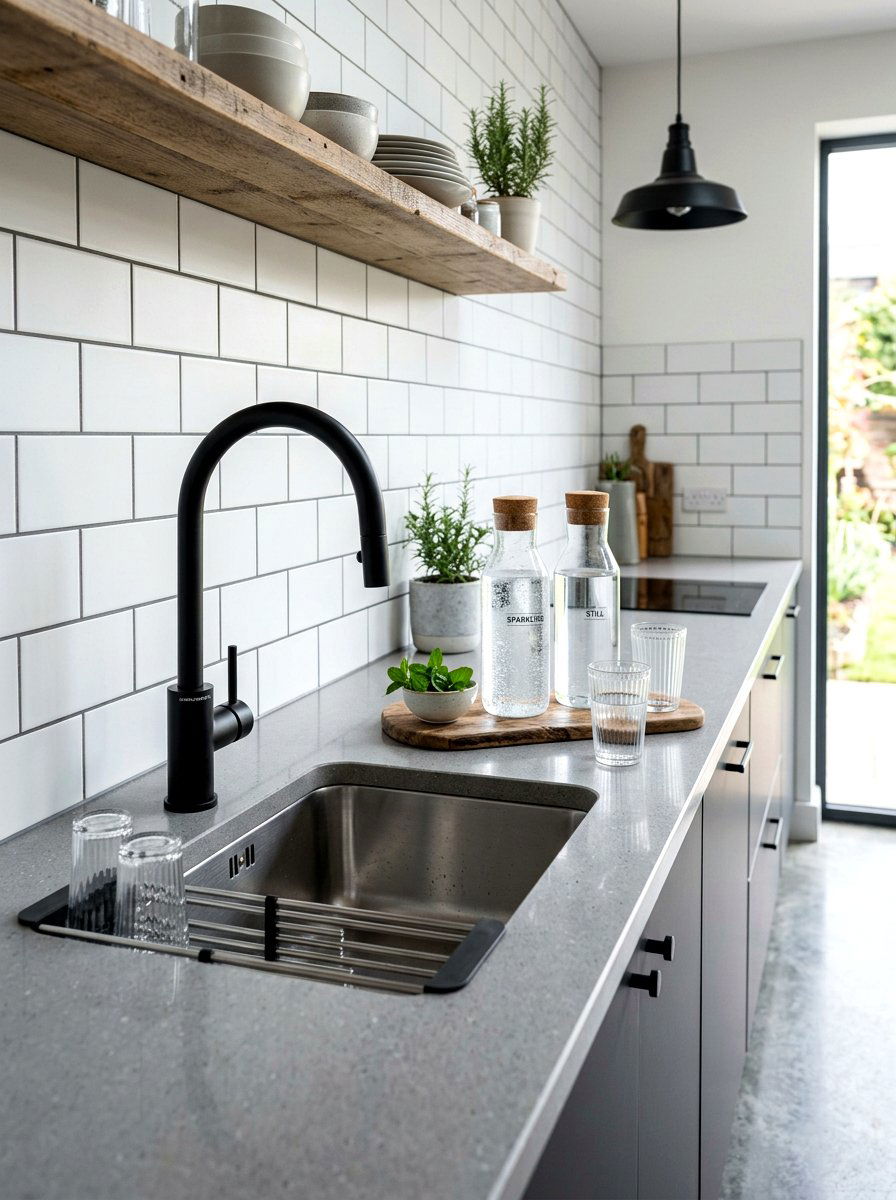 Countertop Sparkling Water Tap - 30 kitchen beverage center ideas