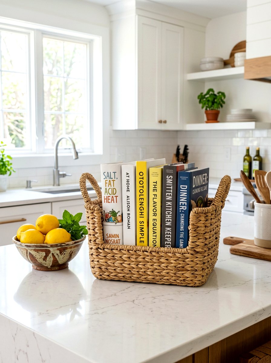 30 Cookbook Shelf Kitchen Ideas That Make Cooking Easier