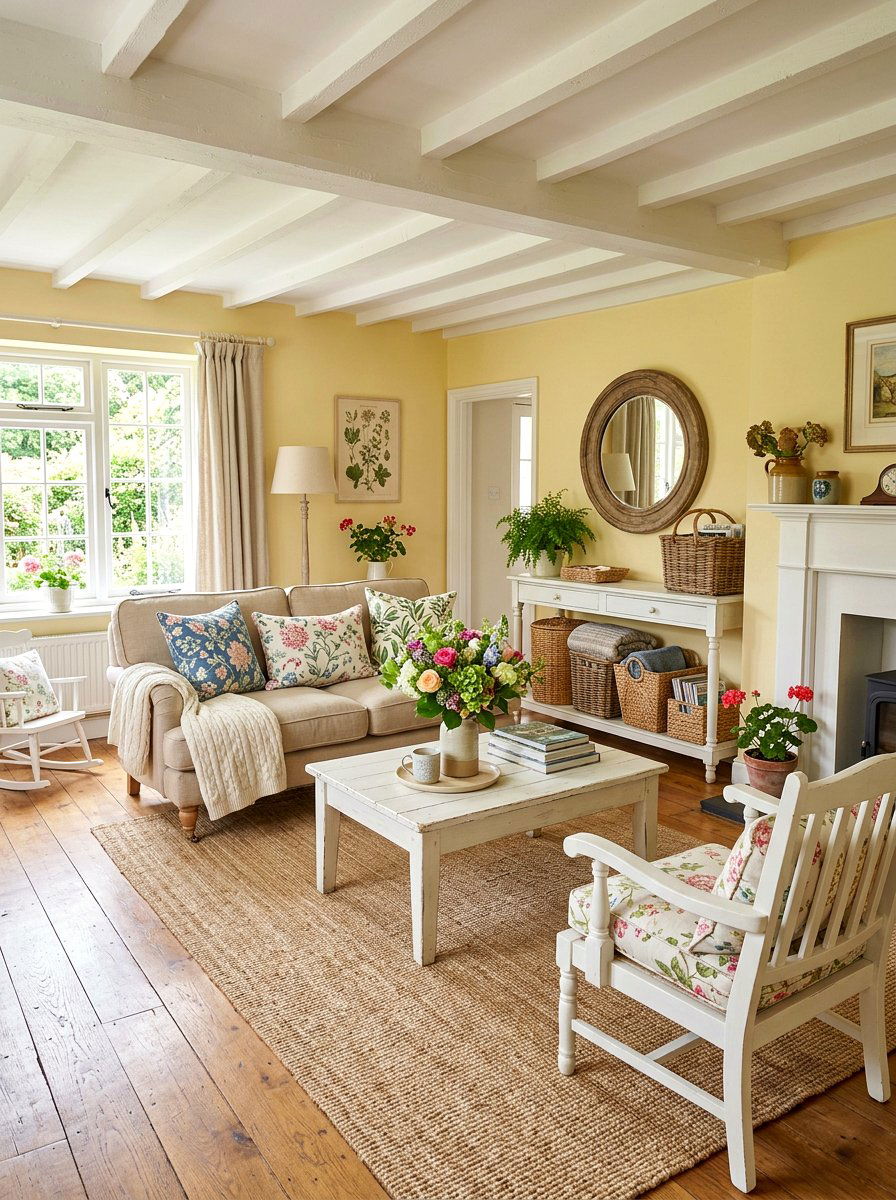 Country Style Living Room - 30 farmhouse living room ideas