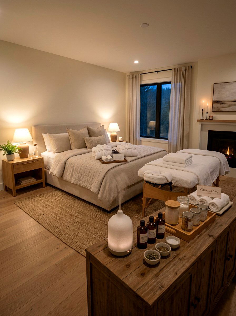 Couples Spa Retreat - 30 romantic hosting at home ideas