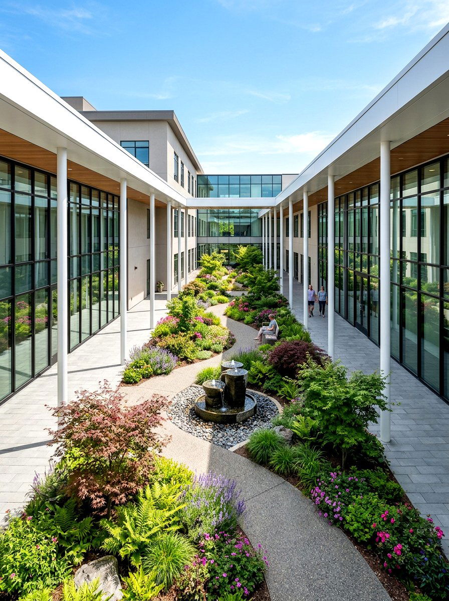 Courtyard Connection Breezeway - 30 breezeway ideas