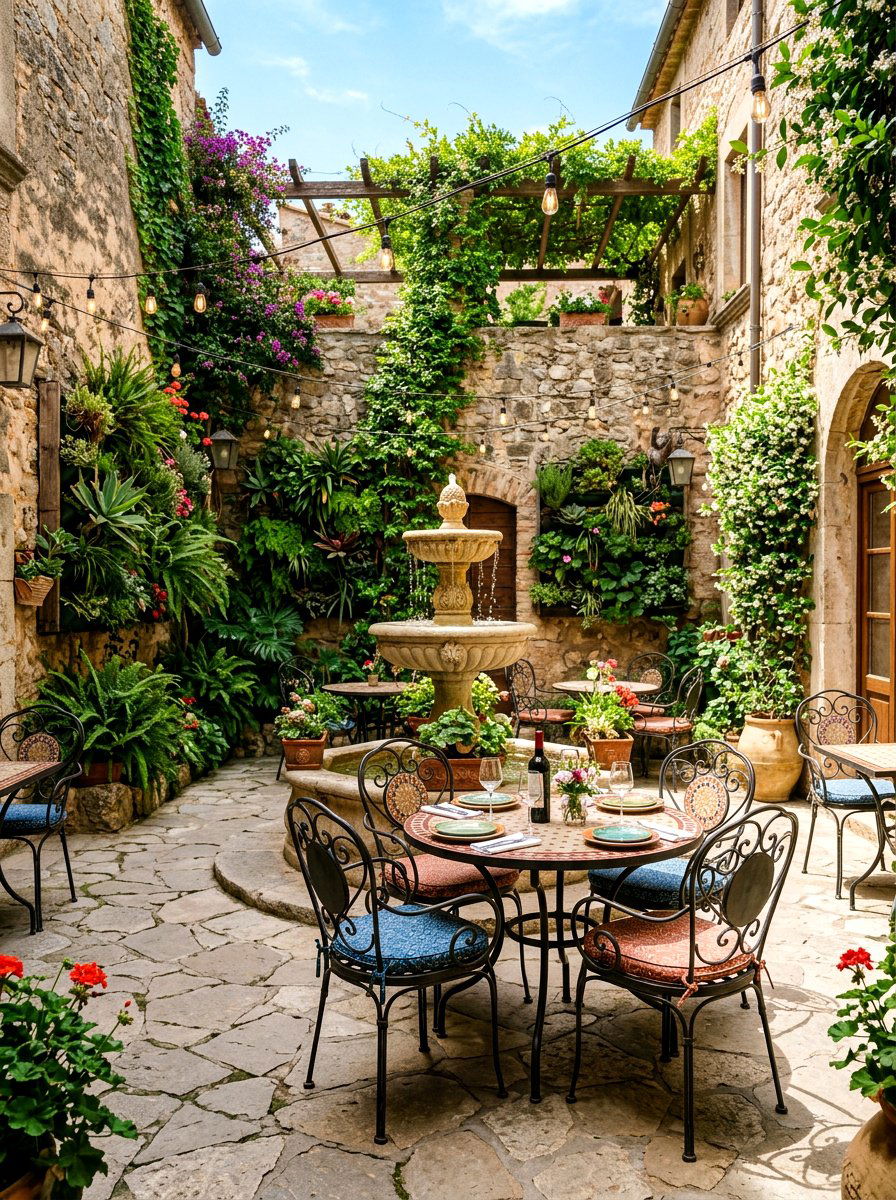 Courtyard Dining Patio - 30 patio dining ideas