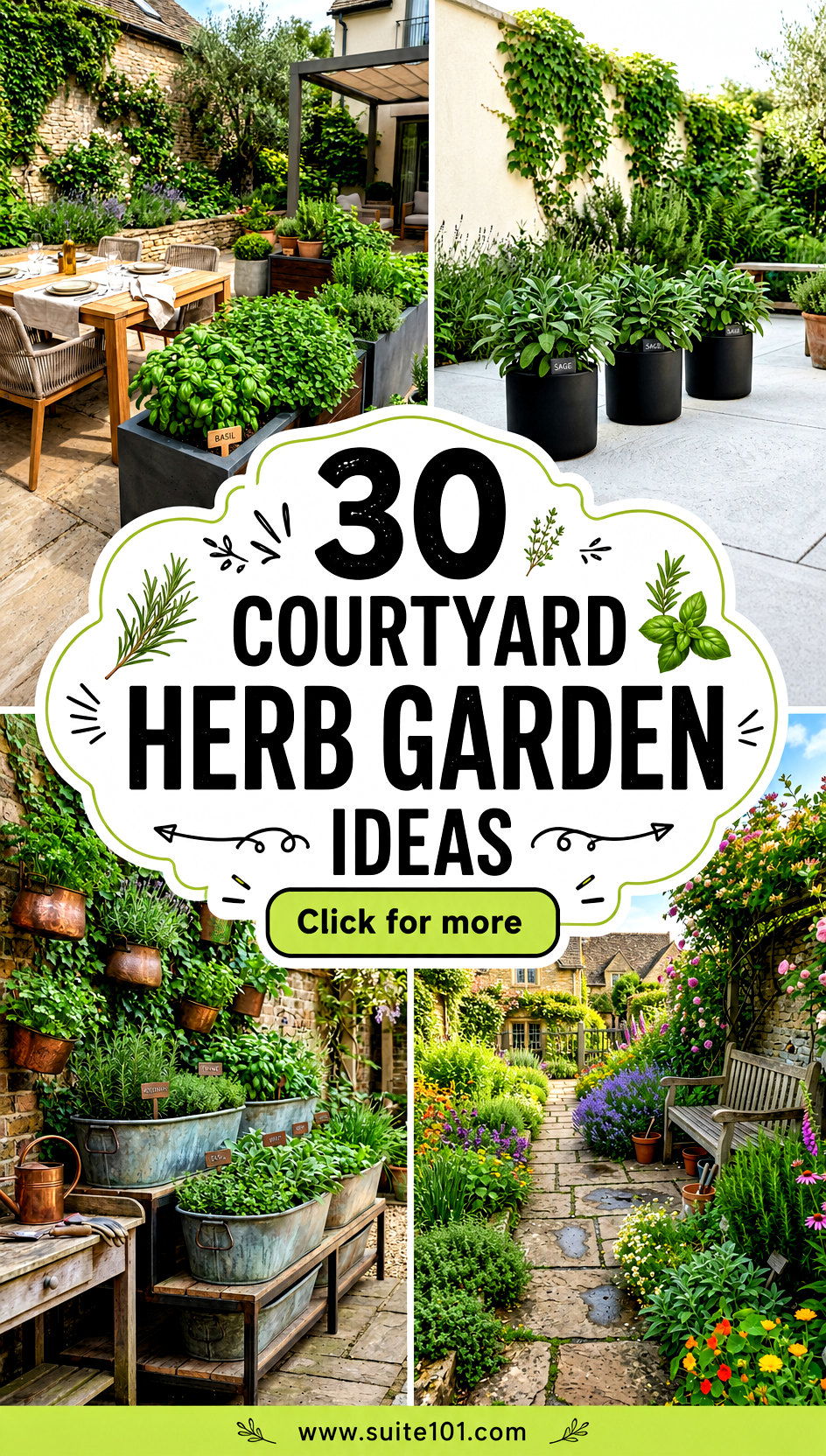 Courtyard Herb Garden Ideas 30 Fresh Layouts for Small Spaces - Courtyard Herb Garden Ideas: 30 Fresh Layouts for Small Spaces