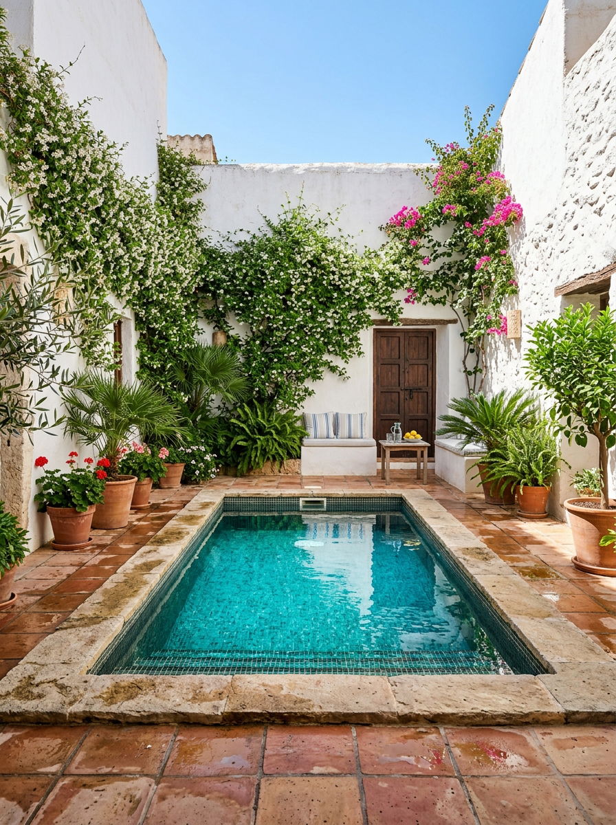 Courtyard Plunge Pool - 30 plunge pool ideas