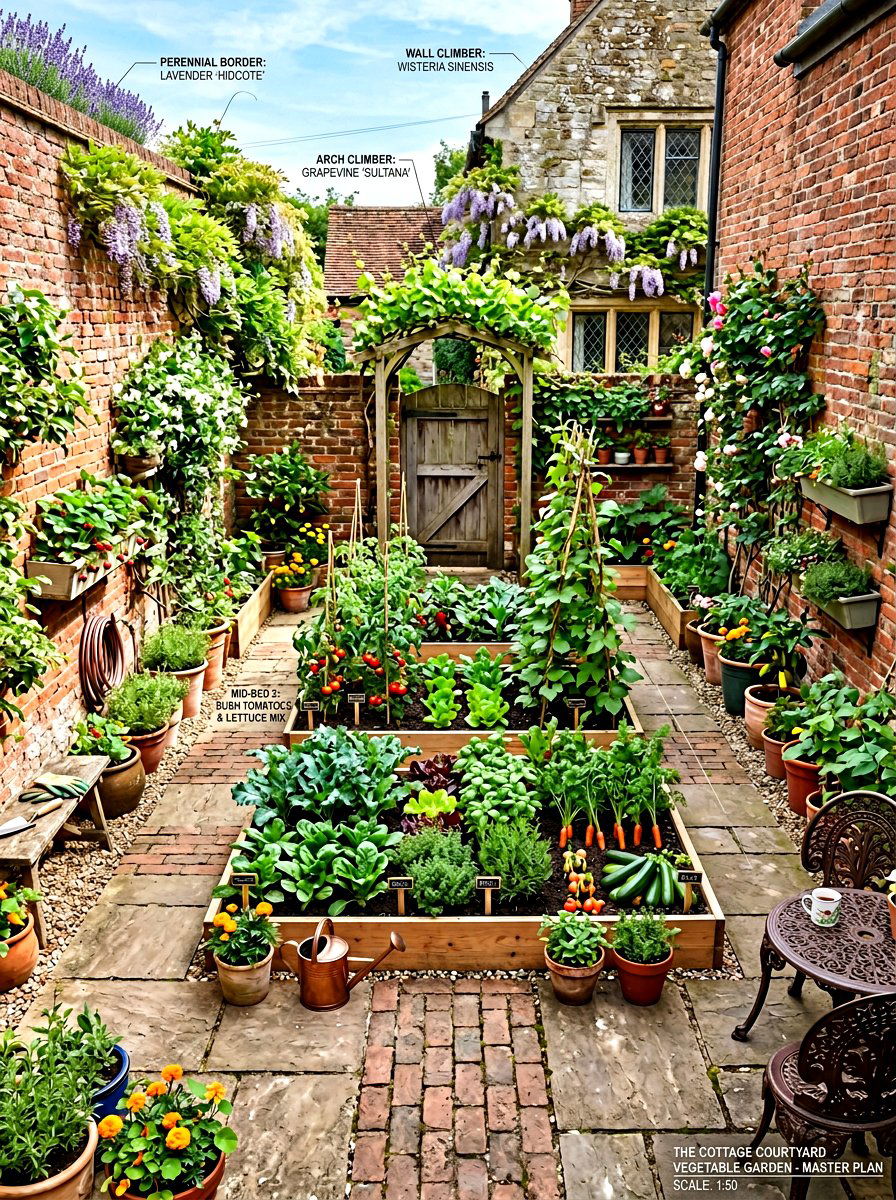 Courtyard Vegetable Garden Plan - 30 small vegetable garden ideas