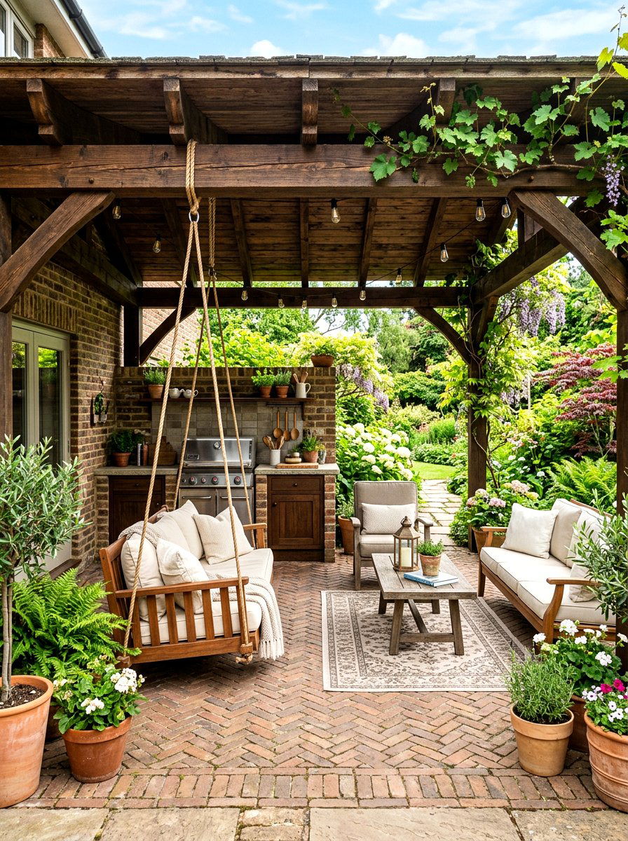 30 Brick Courtyard Patio Ideas for Cozy Outdoor Entertaining