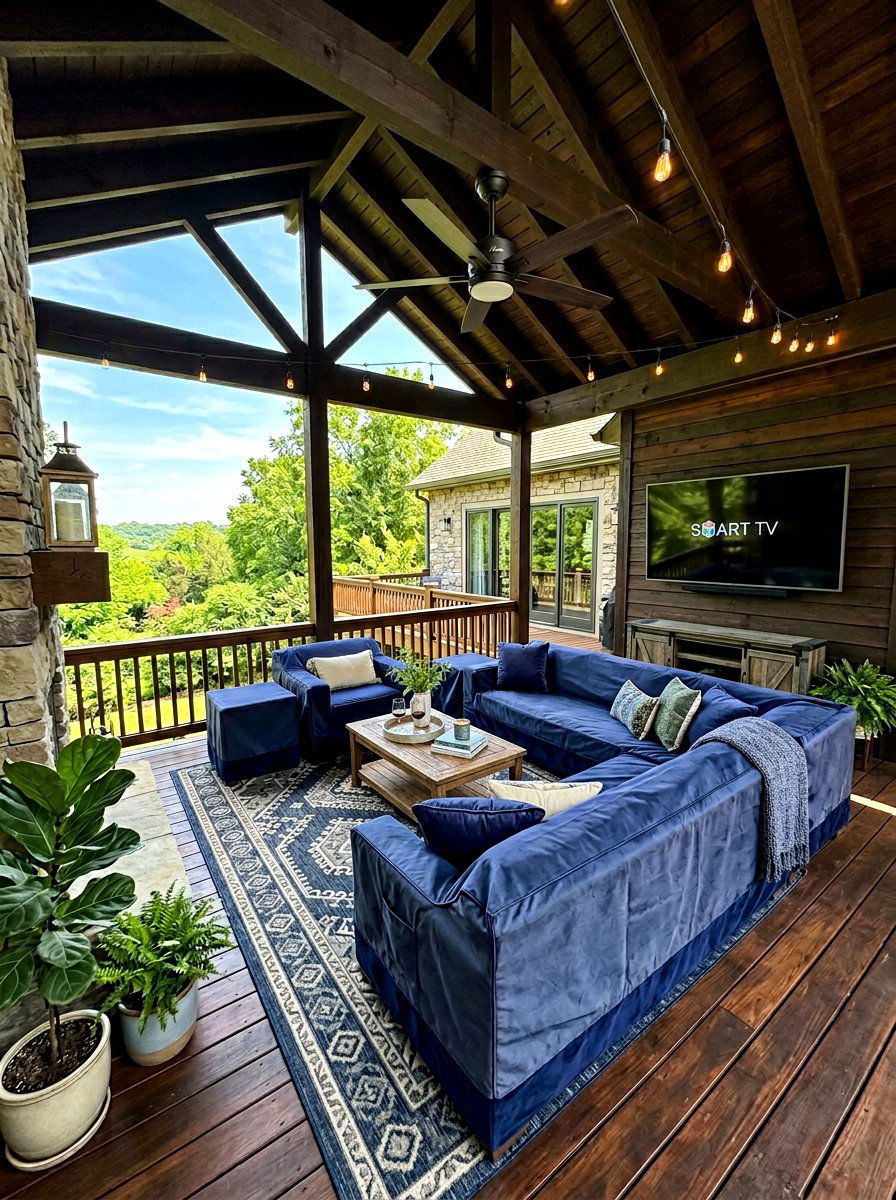 Covered Deck Furniture - 30 outdoor sectional ideas